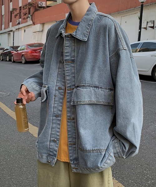 sevens（セブンズ）の「【sevens】ビッグポケットデニムジャケット（デニムジャケット・メンズ・グレー/ブルー・X-LARGE/LARGE/MEDIUM）」の2枚目の写真