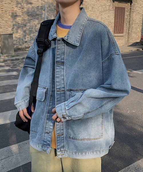 sevens（セブンズ）の「【sevens】ビッグポケットデニムジャケット（デニムジャケット・メンズ・グレー/ブルー・X-LARGE/LARGE/MEDIUM）」の4枚目の写真