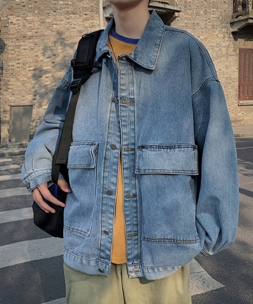 sevens（セブンズ）の「【sevens】ビッグポケットデニムジャケット（デニムジャケット・メンズ・グレー/ブルー・X-LARGE/LARGE/MEDIUM）」の15枚目の写真