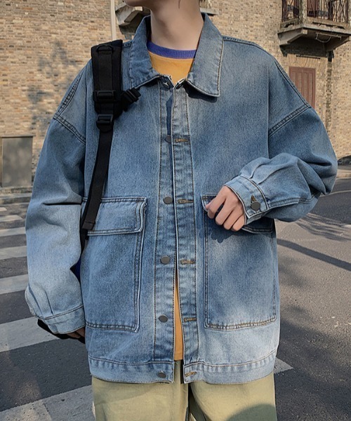 sevens（セブンズ）の「【sevens】ビッグポケットデニムジャケット（デニムジャケット・メンズ・グレー/ブルー・X-LARGE/LARGE/MEDIUM）」の16枚目の写真