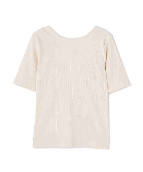 N.（N. Natural Beauty Basic）（エヌエヌナチュラルビューティーベーシック）の「三角テレコベーシックTシャツ（Tシャツ/カットソー・レディース・ブラック/ホワイト/ベージュ・MEDIUM）」の15枚目の写真