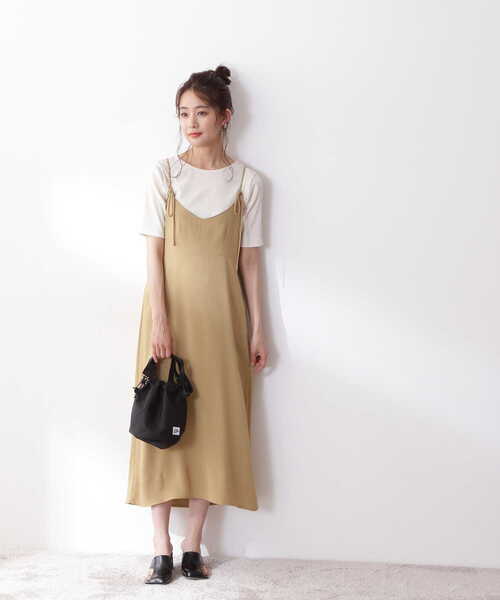N.（N. Natural Beauty Basic）（エヌエヌナチュラルビューティーベーシック）の「三角テレコベーシックTシャツ（Tシャツ/カットソー・レディース・ブラック/ホワイト/ベージュ・MEDIUM）」の14枚目の写真