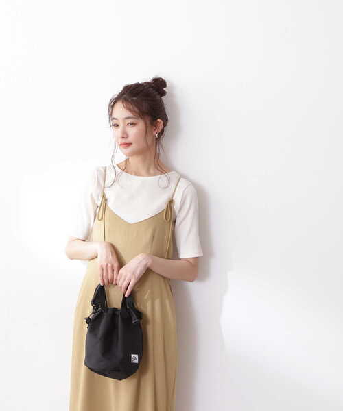 N.（N. Natural Beauty Basic）（エヌエヌナチュラルビューティーベーシック）の「三角テレコベーシックTシャツ（Tシャツ/カットソー・レディース・ブラック/ホワイト/ベージュ・MEDIUM）」の12枚目の写真