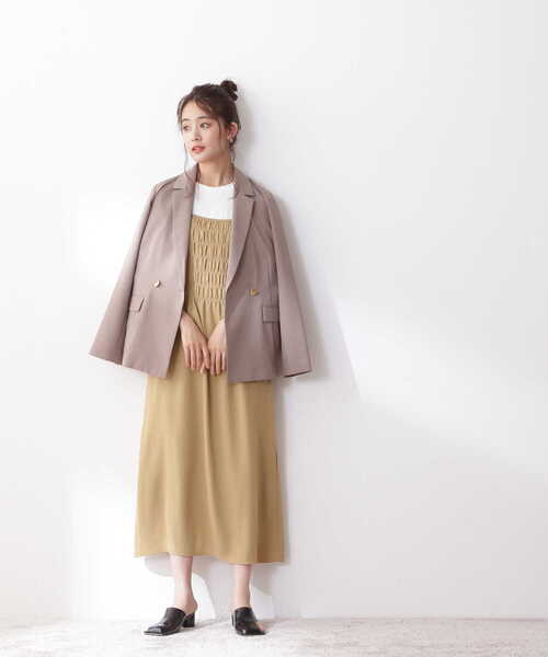 N.（N. Natural Beauty Basic）（エヌエヌナチュラルビューティーベーシック）の「三角テレコベーシックTシャツ（Tシャツ/カットソー・レディース・ブラック/ホワイト/ベージュ・MEDIUM）」の11枚目の写真