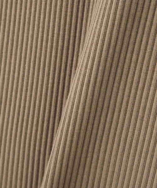 N.（N. Natural Beauty Basic）（エヌエヌナチュラルビューティーベーシック）の「三角テレコベーシックTシャツ（Tシャツ/カットソー・レディース・ブラック/ホワイト/ベージュ・MEDIUM）」の4枚目の写真