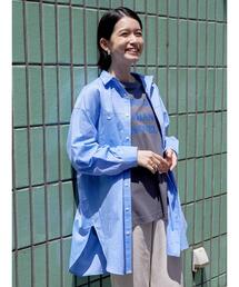 AMERICAN HOLIC | Wポケットシャツチュニック(シャツ/ブラウス)