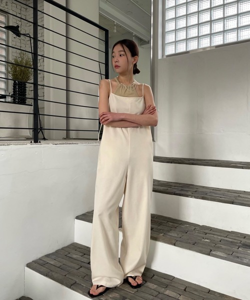 Didot.showroom(ディドット ショールーム)の「2WAYアメスリホルターキャミソール(キャミソール・レディース・ブラウン/サンドベージュ/チャコールグレー/アイボリー/ブラック・FREE)」の17枚目の写真