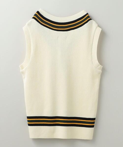 ANTi COUNTRY CLUB TOKYO（アンタイカントリークラブトーキョー）の「＜ANTi COUNTRY CLUB TOKYO for UNITED ARROWS & SONS＞ CRICKET VEST/ベスト（ニット/セーター・メンズ・オフホワイト/イエロー・XL/M/L）」の9枚目の写真