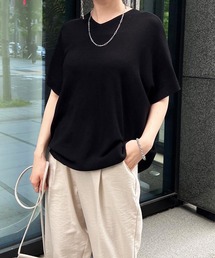 バックコクーンフレンチスリーブプルオーバー