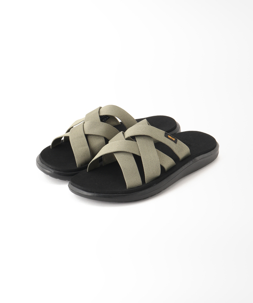 Teva(テバ)の「【Teva / テバ】VOYA SLIDE(サンダル・メンズ・カーキ/ブラック・7/100/9/XX-SMALL)」の2枚目の写真