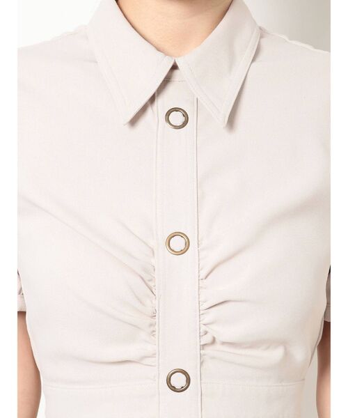 RESEXXY(リゼクシー)の「フロントギャザーミニシャツワンピース(ワンピース・レディース・アイボリー/グリーン/ブルー・FREE)」の17枚目の写真