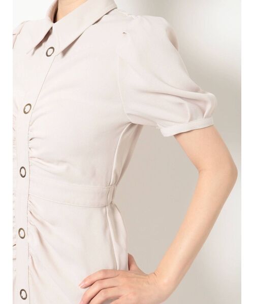 RESEXXY(リゼクシー)の「フロントギャザーミニシャツワンピース(ワンピース・レディース・アイボリー/グリーン/ブルー・FREE)」の18枚目の写真