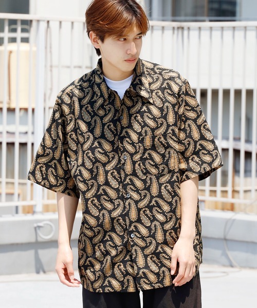 シャツ ブラウス TOWN CRAFT/タウンクラフト PRINTED CORDUROY PAJAMA