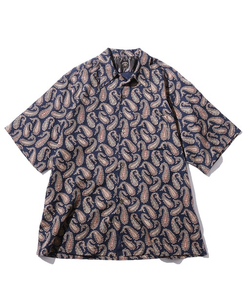 TOWNCRAFT(タウンクラフト)の「TOWNCRAFT/タウンクラフト PAISLEY BIG SHIRTS ペイズリー柄半袖シャツ(シャツ/ブラウス・メンズ・ブラック/ネイビー・M/L)」の10枚目の写真