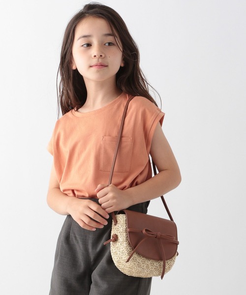 GLOBAL WORK（グローバルワーク）の「雑材ミニショルダー/キッズ/285418（ショルダーバッグ・キッズ・ダークブラウン/ブラック・FREE）」の2枚目の写真