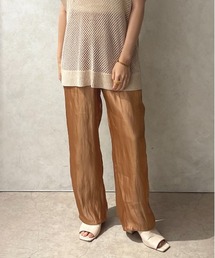 apres jour clair | 【apres jour claur】サテンストレートパンツ【ZOZOTOWN限定アイテム】(その他パンツ)