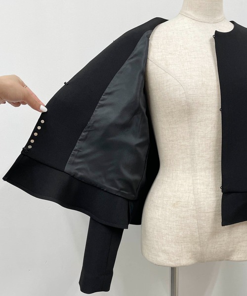 ピッチンノーカラーペプラムパールジャケット　セブンテン ヨリ　チェスティ　ヨリ 楽天市場】PICCIN PERLA [セットアップ可能] ペプラムパール