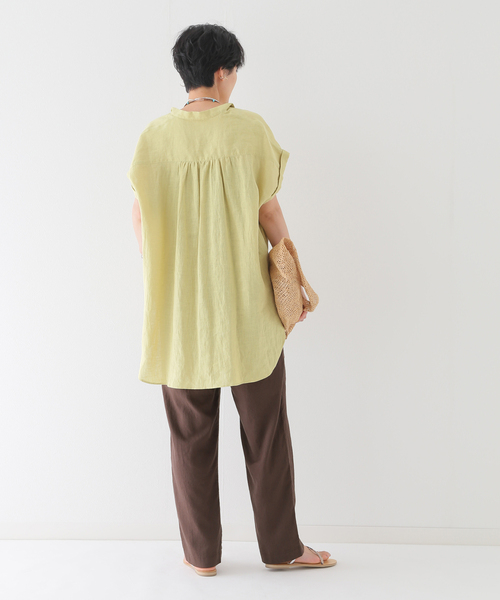 JOURNAL STANDARD relume（ジャーナルスタンダード　レリューム）の「リネンレーヨンテーパードパンツ（その他パンツ・レディース・ホワイト/ブラック/ブラウン・36/40/38）」の15枚目の写真