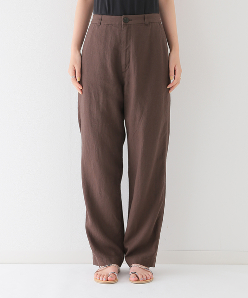 JOURNAL STANDARD relume（ジャーナルスタンダード　レリューム）の「リネンレーヨンテーパードパンツ（その他パンツ・レディース・ホワイト/ブラック/ブラウン・36/40/38）」の16枚目の写真