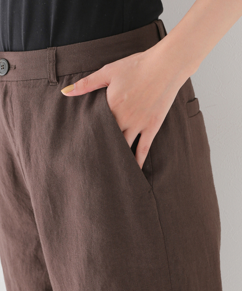 JOURNAL STANDARD relume（ジャーナルスタンダード　レリューム）の「リネンレーヨンテーパードパンツ（その他パンツ・レディース・ホワイト/ブラック/ブラウン・36/40/38）」の22枚目の写真