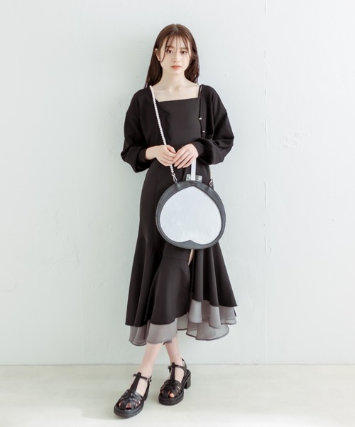 OLIVE des OLIVE（オリーブデオリーブ）の「Aimerianejoieうちわケース　1540100104（その他雑貨・レディース・パープル/サックスブルー/ピンク/シルバー/イエロー/ライトグリーン/ライトオレンジ系/ブラック/レッド・FREE）」の11枚目の写真