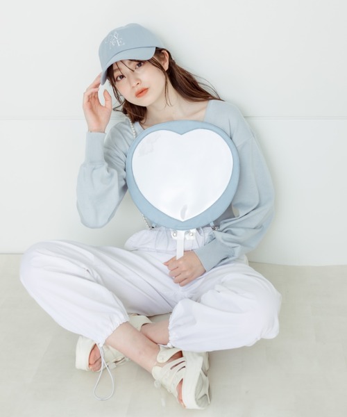 OLIVE des OLIVE（オリーブデオリーブ）の「Aimerianejoieうちわケース　1540100104（その他雑貨・レディース・パープル/サックスブルー/ピンク/シルバー/イエロー/ライトグリーン/ライトオレンジ系/ブラック/レッド・FREE）」の14枚目の写真