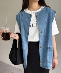 DISCOAT | 【ユニセックス】デニムベスト(ベスト)
