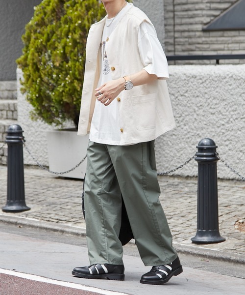 DISCOAT(ディスコート)の「【ユニセックス】デニムベスト(ベスト・レディース・アイボリー/インディゴブルー/サックスブルー・FREE)」の18枚目の写真