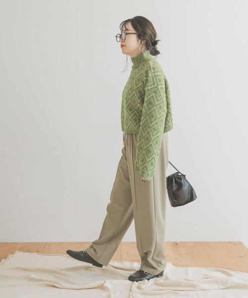 ITEMS URBANRESEARCH（アイテムズ アーバンリサーチ）の「ピンタックイージーパンツ（その他パンツ・レディース・ベージュ/ネイビー/ピンク・FREE）」の9枚目の写真