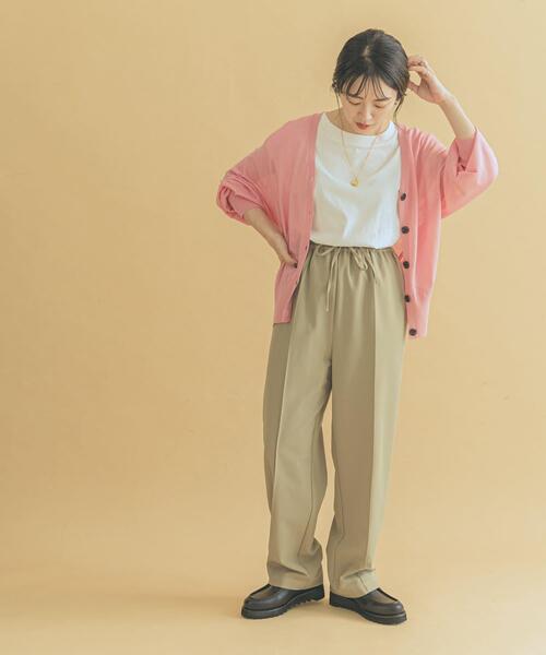 ITEMS URBANRESEARCH（アイテムズ アーバンリサーチ）の「ピンタックイージーパンツ（その他パンツ・レディース・ベージュ/ネイビー/ピンク・FREE）」の11枚目の写真