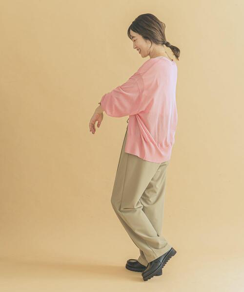 ITEMS URBANRESEARCH（アイテムズ アーバンリサーチ）の「ピンタックイージーパンツ（その他パンツ・レディース・ベージュ/ネイビー/ピンク・FREE）」の13枚目の写真