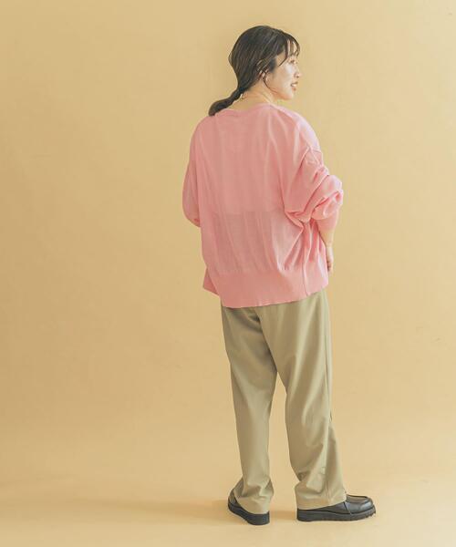 ITEMS URBANRESEARCH（アイテムズ アーバンリサーチ）の「ピンタックイージーパンツ（その他パンツ・レディース・ベージュ/ネイビー/ピンク・FREE）」の14枚目の写真