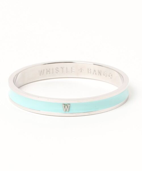 plage(プラージュ)の「FLORENCE LONDON INITIAL BANGLES W(バングル/リストバンド・レディース・グレー/サックスブルー・FREE)」の2枚目の写真