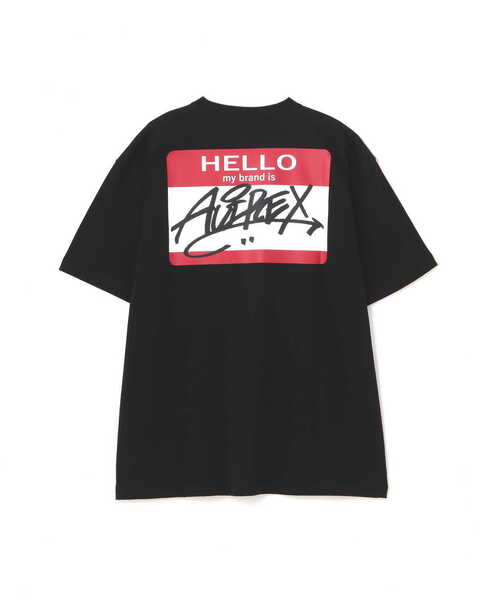 AVIREX（アヴィレックス）の「【直営店限定】HELLO MY BRAND IS T-SHIRT / ハロー マイブランド イズ Tシャツ / AVIREX / アヴィレックス（Tシャツ/カットソー・メンズ・ホワイト/ブラック・M/2XL/L/XL）」の21枚目の写真