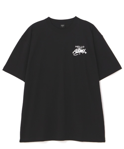 AVIREX（アヴィレックス）の「【直営店限定】HELLO MY BRAND IS T-SHIRT / ハロー マイブランド イズ Tシャツ / AVIREX / アヴィレックス（Tシャツ/カットソー・メンズ・ホワイト/ブラック・M/2XL/L/XL）」の10枚目の写真