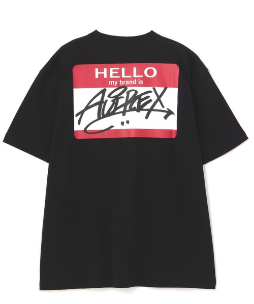 AVIREX（アヴィレックス）の「【直営店限定】HELLO MY BRAND IS T-SHIRT / ハロー マイブランド イズ Tシャツ / AVIREX / アヴィレックス（Tシャツ/カットソー・メンズ・ホワイト/ブラック・M/2XL/L/XL）」の11枚目の写真