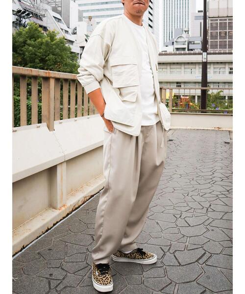 CRAFT STANDARD BOUTIQUE(クラフトスタンダードブティック)の「3TUCKワイドテーパードパンツ *(その他パンツ・メンズ・グレー/ベージュ/カーキ・M/L/LL)」の8枚目の写真