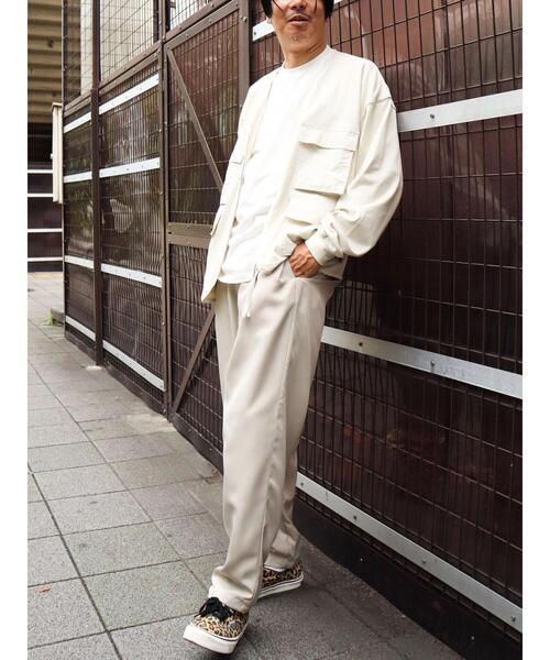 CRAFT STANDARD BOUTIQUE(クラフトスタンダードブティック)の「3TUCKワイドテーパードパンツ *(その他パンツ・メンズ・グレー/ベージュ/カーキ・M/L/LL)」の9枚目の写真