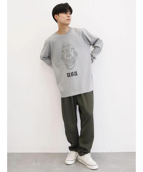 CRAFT STANDARD BOUTIQUE(クラフトスタンダードブティック)の「3TUCKワイドテーパードパンツ *(その他パンツ・メンズ・グレー/ベージュ/カーキ・M/L/LL)」の16枚目の写真