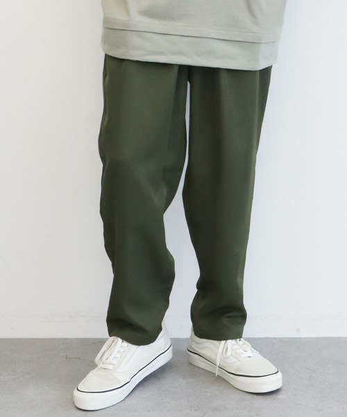 CRAFT STANDARD BOUTIQUE(クラフトスタンダードブティック)の「3TUCKワイドテーパードパンツ *(その他パンツ・メンズ・グレー/ベージュ/カーキ・M/L/LL)」の1枚目の写真