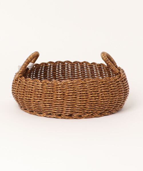 Creer（クレエ）の「UTILE(ユティル)洗えるラウンドローバスケットL（収納グッズ・レディース・ブラウン・ONE SIZE）」の8枚目の写真