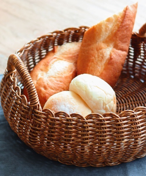 Creer（クレエ）の「UTILE(ユティル)洗えるラウンドローバスケットL（収納グッズ・レディース・ブラウン・ONE SIZE）」の4枚目の写真