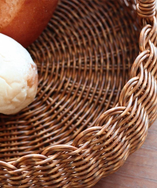 Creer（クレエ）の「UTILE(ユティル)洗えるラウンドローバスケットL（収納グッズ・レディース・ブラウン・ONE SIZE）」の5枚目の写真