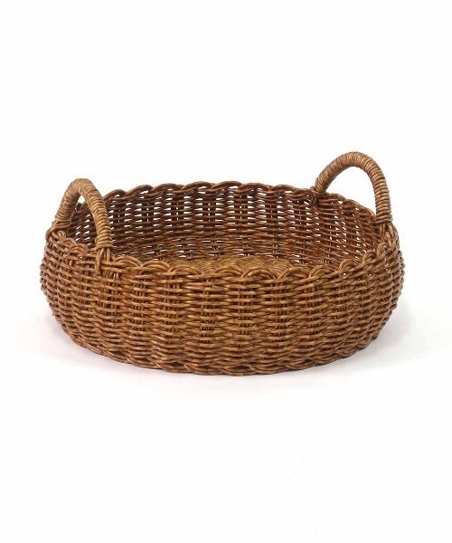 Creer（クレエ）の「UTILE(ユティル)洗えるラウンドローバスケットL（収納グッズ・レディース・ブラウン・ONE SIZE）」の6枚目の写真