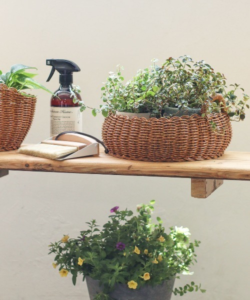 Creer（クレエ）の「UTILE(ユティル)洗えるラウンドローバスケットL（収納グッズ・レディース・ブラウン・ONE SIZE）」の2枚目の写真