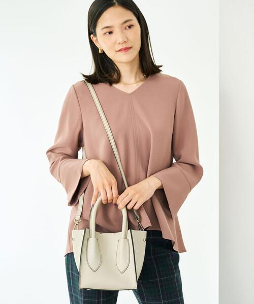 MARCO BIANCHINI(マルコビアンチーニ)の「< MARCO BIANCHINI >BOX 2WAY バッグ(ショルダーバッグ・レディース・ブラック/ベージュ/ブラウン・FREE)」の3枚目の写真