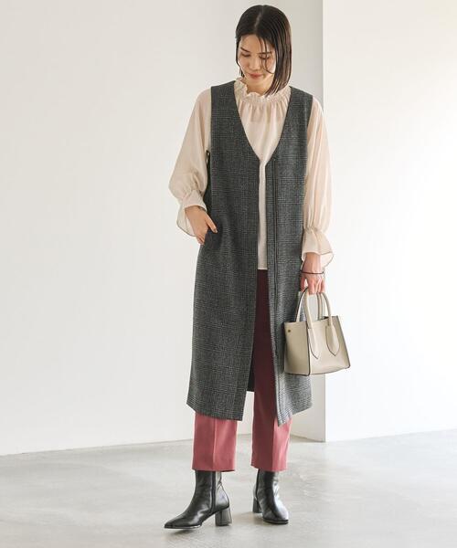 MARCO BIANCHINI(マルコビアンチーニ)の「< MARCO BIANCHINI >BOX 2WAY バッグ(ショルダーバッグ・レディース・ブラック/ベージュ/ブラウン・FREE)」の12枚目の写真