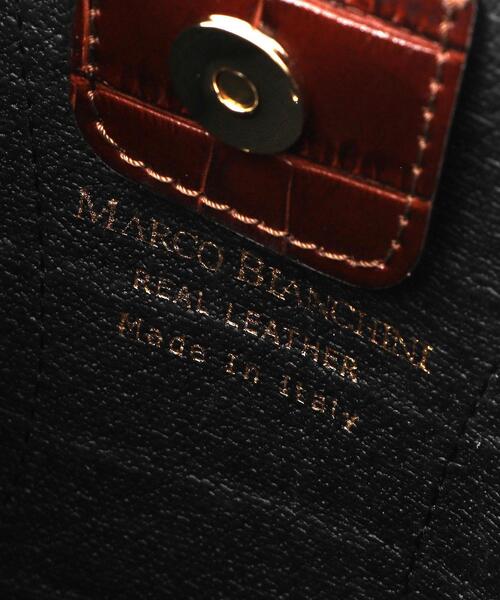 MARCO BIANCHINI(マルコビアンチーニ)の「< MARCO BIANCHINI >BOX 2WAY バッグ(ショルダーバッグ・レディース・ブラック/ベージュ/ブラウン・FREE)」の22枚目の写真
