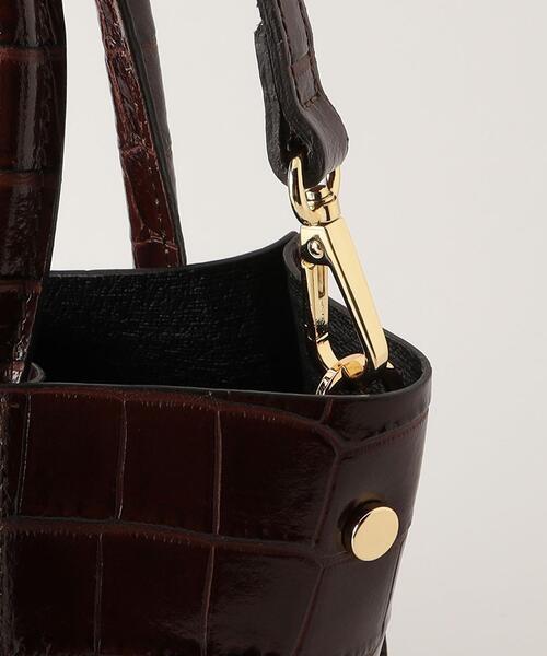 MARCO BIANCHINI(マルコビアンチーニ)の「< MARCO BIANCHINI >BOX 2WAY バッグ(ショルダーバッグ・レディース・ブラック/ベージュ/ブラウン・FREE)」の9枚目の写真