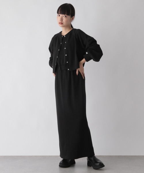 LOWRYS FARM（ローリーズファーム）の「カットカーディガンノースリープ２Ｐワンピース　123214（ワンピース・レディース・ブラック/パープル/ブラウン/アイボリー・FREE）」の10枚目の写真